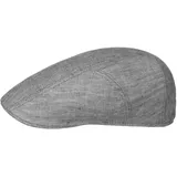 Stetson Herringbone Schirmmütze Flatcap Fischgrat UV-Schutz 40 Herren Frühling Sommer grau 61 cm - 61
