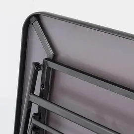 Gardissimo Garda Klapptisch 120 x 80 x 72 cm Silber