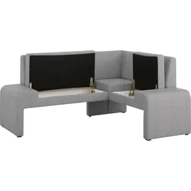Home Affaire Bologna 180 x 84 x 140 cm Struktur fein langer Schenkel links hellgrau