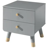 Vipack Nachttisch Billy grau