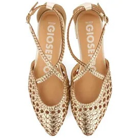 Gioseppo Leskovic Ballerinas aus Leder, Blau, mit Schnürung für Damen, 39 EU