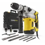 POWER plus Kombibohrmaschine POWX11721 Kombibohrer zum Bohren, Meisseln und Hämmern – Kombibohrer als Schlagbohrmaschine und Stemmhammer im Set mit Koffer und Zubehör wie Meissel und Bohrer