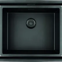 Caressi Cagrpp50bk-fl schwarz flächenbündig Handbetätigung 540 x 440 mm