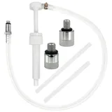 BUOSHUO Getriebeöl Pumpe,8cc Handpumpe Ölpumpe mit3/8 Zoll,8 mm und 10 mm Metalladaptern,Ölabsaugpumpe für die Marine-Außenborder