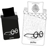 OEM Harry Potter Bettwäsche Bettbezug 140x200 cm, & Kissenbezug 70x90 cm,