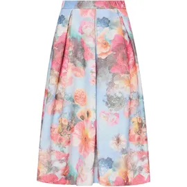Vera Mont Faltenrock Damen Floral Blau 42