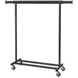 Möbel Kraft Kleiderwagen 160x92-132x45,4 schwarz