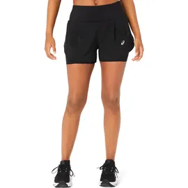 Asics Road 2-N-1 3.5In Sport-Shorts Schwarz XS