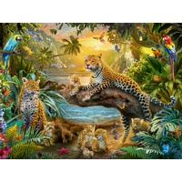 Ravensburger Puzzle Leopardenfamilie im Dschungel (17435)