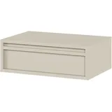 Selsey Nachttisch Beistellschrank Beistelltisch Nachtschrank 50 cm Hängend mit Schublade Graubeige Evo