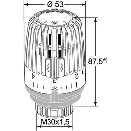 HEIMEIER Thermostatkopf K schwarz Heizkörperthermostat