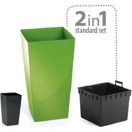 Prosperplast Urbi 49 Liter, Kunststoff, 32,5 x 32 x 61 cm Anthrazit