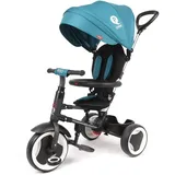 Qplay Rito grün türkis dreirädrig Dreirad wächst mit 10 bis 36 Monate draussen