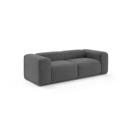 s.Oliver Big-Sofa S.OLIVER "EMMERIK Designersofa, 3-Sitzer mit Wellenfederung, B/T/H: 242/98/73 cm", grau (anthrazit), B:242,5cm H:73cm T:98cm, 100% Polyester, Sofas, Big-Sofa, hoher Sitzkomfort, gemütlich und modern, auch in Cord