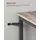 VASAGLE Bartisch Stehtisch 60 x 60 x 92 cm Grau/Schwarz