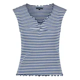Zero Halbarm-Shirt mit Raffung in Deep Sky | 42