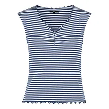 Zero Halbarm-Shirt mit Raffung in Deep Sky | 42