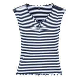 Zero Halbarm-Shirt mit Raffung in Deep Sky | 42