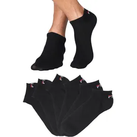 Fila UNISEX INVISIBLE PLAIN SOCKS 6er Pack Schwarz 39-42
