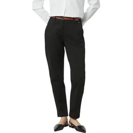 Comma, Comma Chinohose mit Gürtel Black, 44