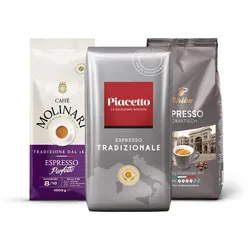 Tchibo - Probierset "Italienischer Genuss" - 3 x 1 kg Ganze Bohne