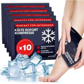 purahelp PURAHELP® Kühlkompresse Kühlpads, [10 Stück, Sofort-Kältekompresse, Einweg, 12 x 15cm