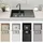 faizee home Granitspüle 100x50 schwarz beidseitig montierbar Einbaugranitspüle Handbetätigung 1000 x 500 mm
