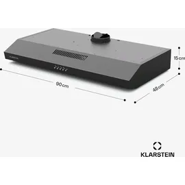 Klarstein Flachschirmhaube 90 cm Schwarz