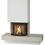 Marmorkamin 1/190.0 9 kW - Mocca Creme - Radiante 550/30/60-66.29 H - Bank rechts