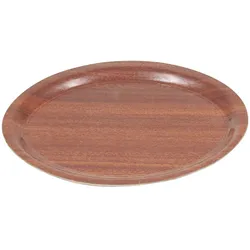 METRO PROFESSIONAL Serviertablett, Pressholz, Ø 26 x 1.2 cm, oval, hellbraun