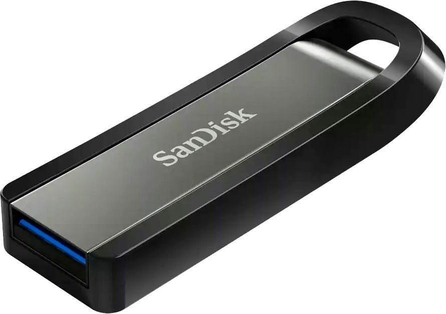 Sandisk Ultra Extreme Go 3.2 Flash Drive 64 GB USB-Stick (USB 3.2, Lesegeschwindigkeit 395 MB/s) silberfarben