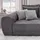 luma-home schönes für dein zuhause Big Sofa XXL B306/T134/H86 cm, bequeme Lounge Couch mit hochwertiger Federkernpolsterung, viele Kissen, Liegefläche 120 cm x 240 cm, angenehmer Mikrofaserstoff-Bezug in Grau