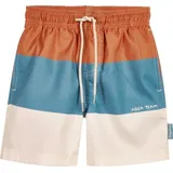 Playshoes Badeshorts Jungen Beach-Short Badehose Schwimmhose Badebekleidung, Color Block Marine, 86/92