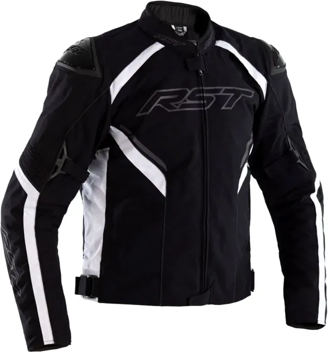 RST Sabre, Textiljacke wasserdicht - Schwarz/Weiß - XXL