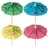 Papstar Deko-Picker Eisschirmchen 144 St. farbig sortiert 10 cm