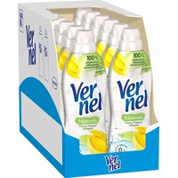 VERNEL Naturals veganer Weichspüler Ylang Ylang & Süßgras 12x 37 WL (444 Waschladungen), Wäscheduft mit 99% Inhaltsstoffen natürlichen Ursprungs, ohne Mikroplastik, recycelbar