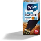 Priva Nitril Einweghandschuhe schwarz 200er Pack - Gr. M