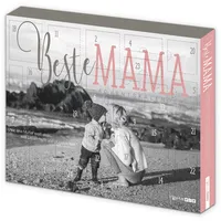 itenga Adventskalender gefüllt mit 24 Überraschungen passend für Männer Frauen Mama Papa Oma Opa (Beste Mama Fotomotiv)