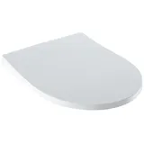 Geberit iCon WC-Sitz Slim mit Deckel, Wrap over, antibakteriell, mit Absenkautomatik weiß