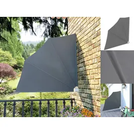 vidaXL Faltbarer Balkonfächer 140 x 140 cm grau