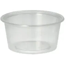 Papstar Dressingbecher PP rund 80 ml Ø 7,1 cm 50 St. Transparent