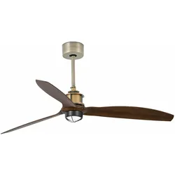 JUST FAN M LED Gleichstromventilator aus altem Gold/Holz