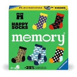 Ravensburger Spiel - memory® Happy Socks. Der Ravensburger Spieleklassiker in Kooperation mit Happy Socks