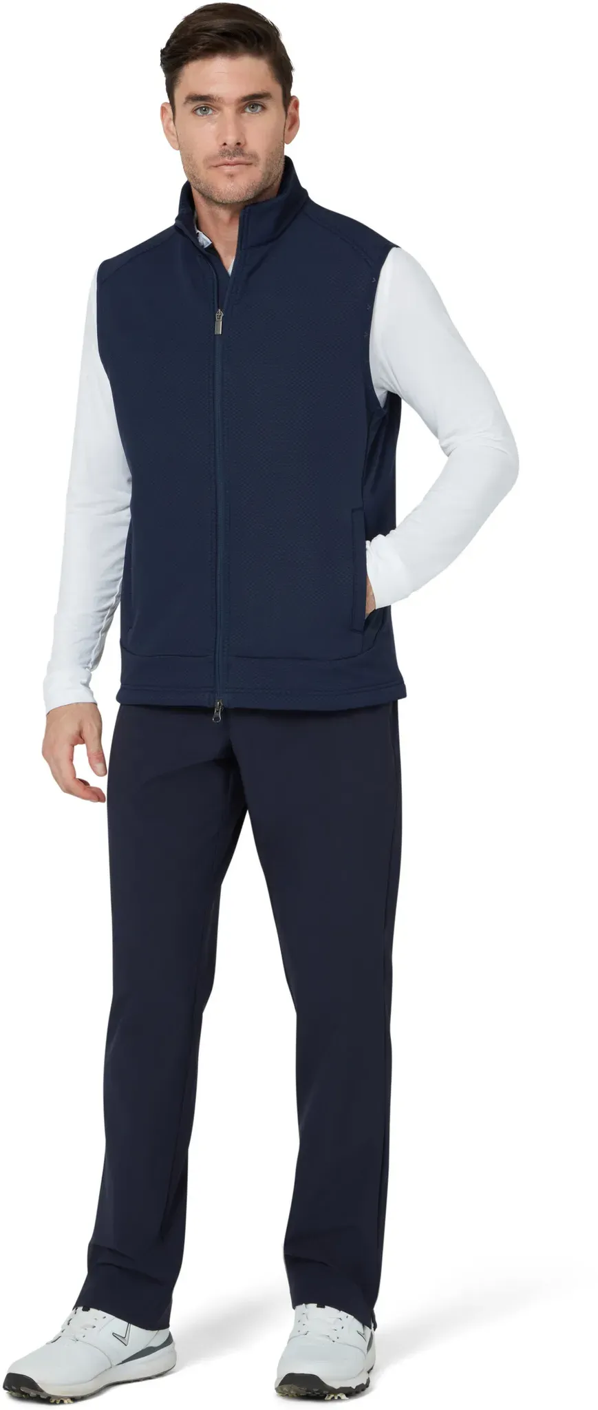 Callaway Weste Dobby Sherpa Interior, navy