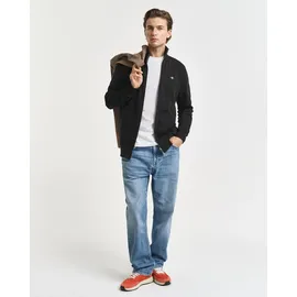 GANT Reg Shield Halbzippullover Black S