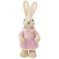 VEPATIM Häsin weiblicher Hase aus Maisstroh Osterdeko 78 cm