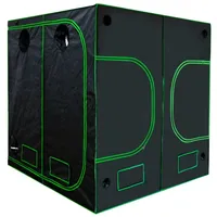 TSGPS Kingpower Grow Box Garten Anzucht Gemüse Kräuter Schrank Indoor 200 x 200 x 200 cm Blumen klein Tomaten Hydro Green