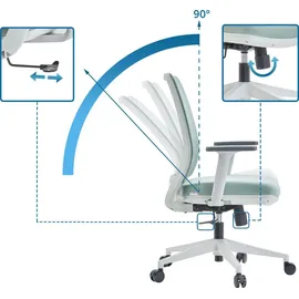 HJH Office Profondo Eco W Netzstoff Mint