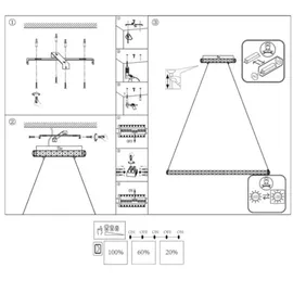WOFI Hängeleuchte Wohnzimmer Pendelleuchte Höhenverstellbar Kristall Led Lampe, Kristalloptik 3 Stufen dimmer, Metall Chrom, 1x Led 26w 3400lm 3000k, Lxbxh 60,5x60,5x150 cm; 11508