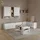 livinity® Wohnwand, Piave Weiß/Sonoma 5 Teile
